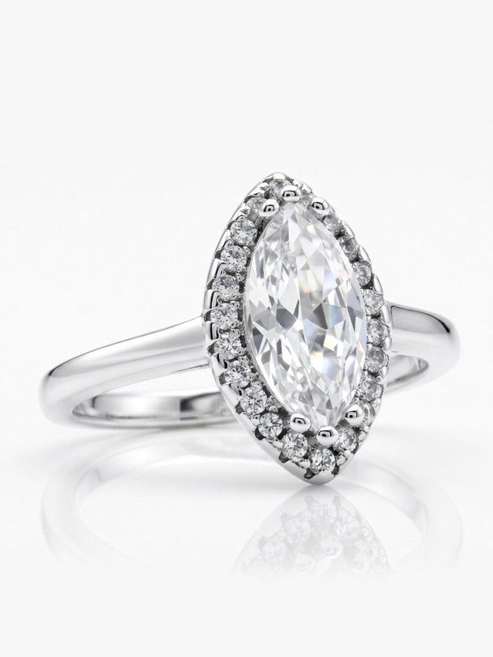 Charmed Aroma marquise ring, 925 Sterling Silver Classic Ring